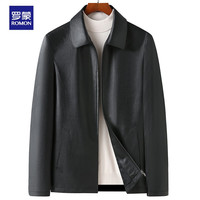 ROMON 罗蒙 男士皮衣 JDNP721 黑色 195