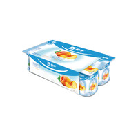 蒙牛黄桃风味酸牛奶老酸奶100克*8杯/组阳光黄桃精选