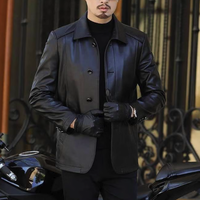 ROMON 罗蒙 男士皮衣 1836 薄款 黑色 XL