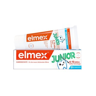 Elmex德国进口elmex艾美适儿童牙膏 宝宝含氟牙膏 2-6岁宝宝防蛀儿童牙膏50ml*3支 （6-12岁）75ml*3支