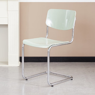 迈亚家具北欧餐椅妆台椅弓形椅简约网红INS家用塑料靠背凳子化妆椅休闲梳 绿色