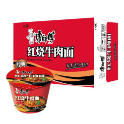 89元】康师傅方便面/粉_康师傅 经典桶红烧牛肉面 85g×12桶多少钱
