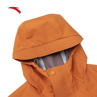 安踏 冲锋衣丨科技外套女士户外运动夹克防风透气硬壳上衣 琥珀黄-1 XS(适合女155)