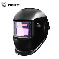 DEKO电焊面罩 自动变光太阳能焊接面罩头戴式焊帽 电焊工滤波面罩氩弧焊电焊帽