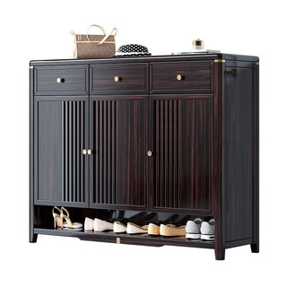 优卡吉新中式紫金檀木实木鞋柜家用大容量收纳储物柜AMLT-HT228 鞋柜