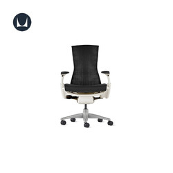 HermanMiller 赫曼米勒 Embody Balance 人体工学椅 碳黑色-白背 钛合金脚