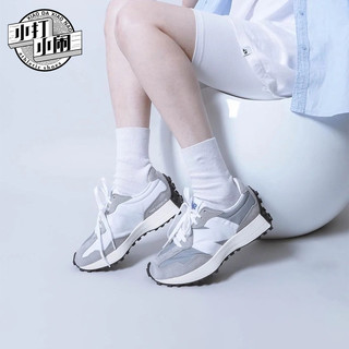 new balance 正品浅驼色NB女鞋复古运动鞋男轻便小蛮腰休闲鞋MS327