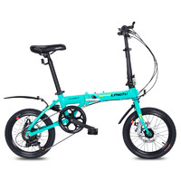 LANGTU 狼途 铝合金折叠自行车架16寸女款成人儿童便携超轻学生单车KT017
