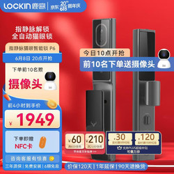 Lockin 鹿客 LOOCK）指静脉猫眼智能锁P6全自动家用防盗门密码锁非传统指纹锁 P6