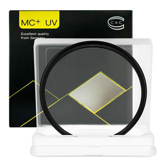 C&C MC UV镜82mm UV镜 mc uv保护镜 单反佳能 尼康 索尼 相机滤镜 滤光镜 超薄双面多层镀膜无暗角