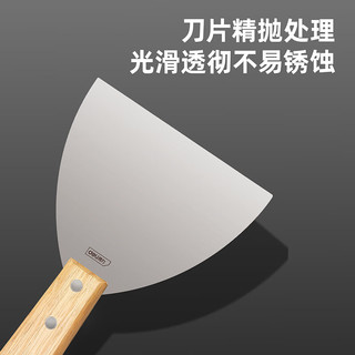 DL 得力工具 得力（deli）木柄不锈钢油灰刀清洁刮刀铲刀抹灰腻子刀3寸 DL-HD3C