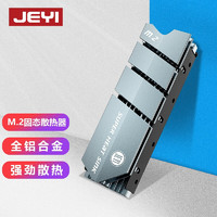 佳翼（JEYI）M.2 固态nvme硬盘2280固态散热片 SSD马甲PS5散热器 NGFF 酷冷灰鱼