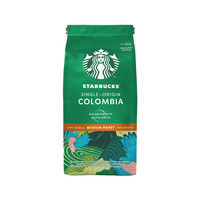 STARBUCKS 星巴克 中度烘焙 哥伦比亚 咖啡粉 200g