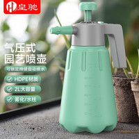 皇驰 喷壶浇花喷水壶洗车喷壶喷雾器高压洒水壶气压式 2L薄荷绿