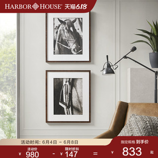HARBOR HOUSE HarborHouse美式家居装设客厅墙画挂画创意组合画赛马装饰画Derby