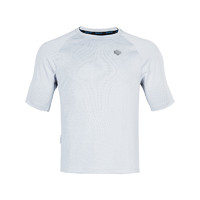 单导 基础款T恤插肩袖男士短袖速干薄款透气运动户外耐勾夏季 白色 XL