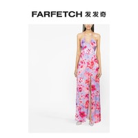 PINKO 品高 女士花卉印花缎面超长连衣裙FARFETCH发发奇