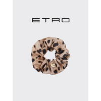 ETRO艾绰 23春夏新款女士徽标动物纹理印花发圈 棕色 UNI