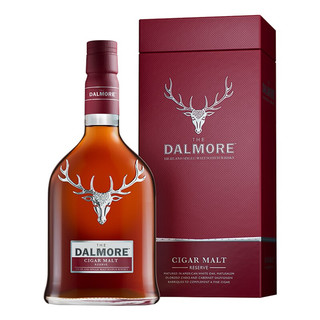 大摩（DALMORE）官方授权 大摩 Dalmore达尔摩帝摩单一麦芽威士忌 高地产区洋酒 大摩雪茄三桶700ml