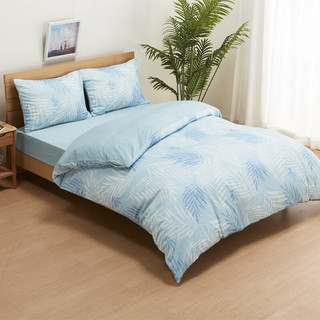NITORI宜得利家居新款夏季被罩卧室床品小清新现代家用强冷感被套 淡蓝色 双人