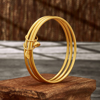 京东京造 JZ-czBA99014 三生三世足金手镯 25g