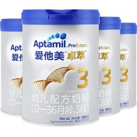 Aptamil 爱他美 卓萃 3段婴幼儿奶粉 欧洲进口幼儿配方奶粉 12-36个月  900g*4罐