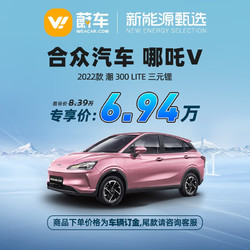 NETA 哪吒汽车 定金     哪吒 V 22款 潮 300 Lite 三元锂  蔚车新车汽车