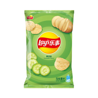 Lay's 乐事 薯片40g袋装办公室休闲零食膨化食品单袋小吃 清爽黄瓜味40g