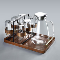 轻奢水杯套装家用耐热客厅茶具套装中式茶杯子冷水壶整套水具套装