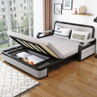 折叠床两用阳台小户型单人多功能伸缩家用客厅网红双人储物沙发床
