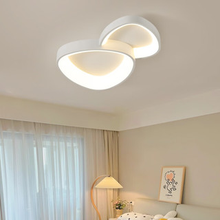 三雄极光LED吸顶灯奶油风客厅灯北欧后现代简约房间卧室灯 奶酪脆 36W 智能 白色