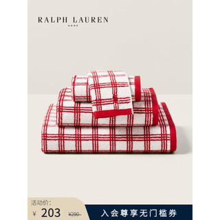 RALPH LAUREN 拉夫劳伦 Vincenza棉质擦手巾（34×85cm）RL80483 600-红色 600-红色/擦手巾（34×85cm）