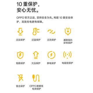 OPPO 原装SUPERVOOC 100W 超级闪充充电器 （充电头+Type-C数据线）适用Find X6 Pro/K11/一加华为小米