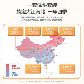 小天鹅 V868洗烘套装 10kg滚筒洗衣机全自动+热泵烘干机水魔方银离子除菌 护色护形