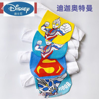 迪士尼奥特曼汗巾宝宝纯棉吸汗巾婴儿童隔汗巾大号垫背巾春秋全棉幼儿园 迪迦奥特曼4层白纱布一包4条 2
