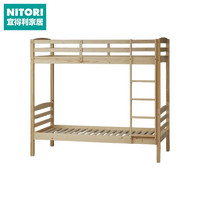 NITORI宜得利家居 家具 卧室家具 双层床 自然色