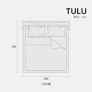 芬·纳维亚 FINNNAVIAN 芬纳维亚 新品 意式极简真皮床轻奢Tulu主卧双人床 S-III级真皮+粗麻 1.8,m