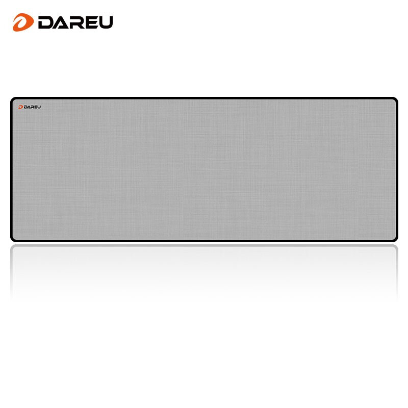 Dareu 达尔优 PG-D83纹理电竞游戏鼠标垫超大号 800*300*4mm加厚锁边办公键盘电脑书桌垫 灰色