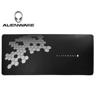 戴尔（DELL） Alienware外星人游戏金属鼠标垫 铝合金树脂鼠标垫大小号桌垫 织物竞技鼠标垫 键盘垫黑色80*35cm