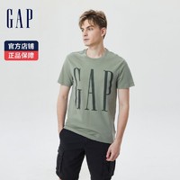 Gap 盖璞 男装夏季2023新款LOGO纯棉运动短袖T恤610134潮流休闲上衣