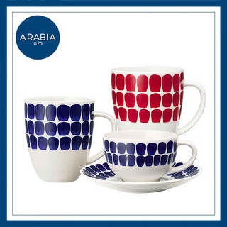 Arabia芬兰进口Arabia马克杯水杯轻奢陶瓷咖啡杯北欧复古风格设计感小众 咖啡碟 17cm