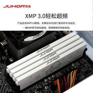 JUHOR 玖合 星耀系列 DDR5 6000MHz 台式机内存 马甲条 白色 32GB 16GBx2