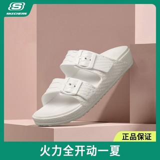 SKECHERS 斯凯奇 拖鞋夏季新款女士百搭轻便舒适外穿时尚休闲沙滩鞋111055