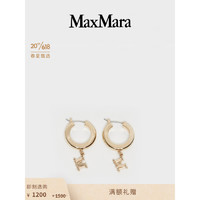 MaxMara 2023春夏新品 女装 吊坠圈形耳环 4751013906 金色 均码