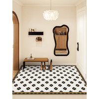 茗芮居美式入户地垫门厅地垫入户门大尺寸高级感客厅皮革门垫门口进门垫 Q-宝雅 60×90CM