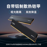 Crucial 英睿达 DDR5内存条16G镁光台式电脑内存5600MHz马甲条