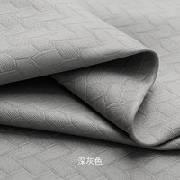 OCG2023年新款窗帘黑色全遮光隔热防晒遮阳布卧室轻奢现代简约款式 灰色挂钩 定制一米