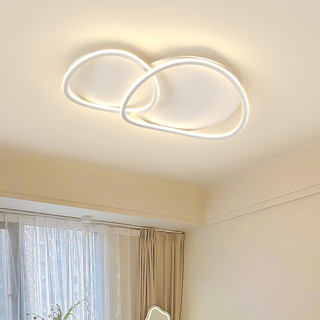 清瑶客厅吸顶灯现代简约大气书房卧室2023年新款设计师极简高级感灯具 白色 单头40CM白光
