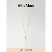 MaxMara 2023春夏新款 女装 Monogram吊坠项链4751083906 金色 均码