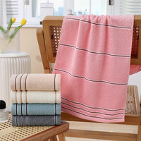 洁丽雅（grace）7377毛巾纯棉吸水不掉毛洗脸家用柔软男女洁面擦脸巾 E7377粉色+棕色
